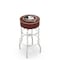 Holland Bar Stool Co 30" Florida State Head Cushion Seat, 2-Ring Chrome Swivel Bar Stool L7C130FSU-HD - alternate 1