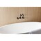 Kingston Brass Two-Handle Wall Mount Tub Faucet, Matte Black KS1020PKX - alternate 5