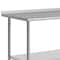 Flash Furniture Reader Work Table, Stainless Steel Top Shelf, 1.5in. Backsplash, Undershelf, 4 Casters, 2 Locking NH-WT-3072BSP-CAS-GG - alternate 8