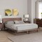 Baxton Studio Alyssa Japandi Walnut Brown Wood Queen Size Platform Bed 252-13951-ZORO - alternate 5