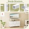 Simple Deluxe TV Stand Dresser for Bedroom Entertainment Center with 5 Fabric Drawers, Storage Organizers Units f 3A88HKCABT5TVWHT - alternate 7