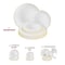 Smarty Had A Party White with Gold Rim Organic Round Plastic Dinnerware Set (120 Dinner Plates+120 Salad Plates), 240PK 930WHGVP-CASE - alternate 10