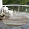 Homeroots 8' Taupe And Beige Round Abstract Washable Indoor Outdoor Area Rug 605003 - alternate 8