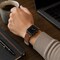 Elegani Band Compatible with Apple Watch 41mm, Dark Brown, Silver, Black, Rose Gold, Yellow Gold Buckle SDQR-DBRN-41 - alternate 4