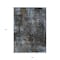 Homeroots 9' X 12' Graphite Charcoal And Silver Abstract Washable Indoor Outdoor Area Rug 587906 - alternate 8