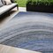 Homeroots 5' X 8' Denim Blue And Navy Blue Abstract Washable Indoor Outdoor Area Rug 577290 - alternate 1