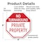Signmission No Turnaround Private Property, 6 Inch X 6 Inch, Plastic Sign OC-P-6-132 - alternate 7