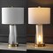 Jonathan Y Tryon 26" Modern Minimalist Glass/Iron Nightlight LED Table Lamp, Brass Gold/Clear, 2PK JYL1137A-SET2 - alternate 9