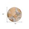 Homeroots 8' Round Orange Round Abstract Washable Non Skid Indoor Outdoor Area Rug 559519 - alternate 9