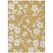 Homeroots 3' X 5' Gold Ivory And Brown Floral Washable Indoor Outdoor Area Rug 599880 - alternate 7