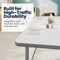 Flash Furniture Wren 72 in x 30 in Adjustable Height Activity Table, Thermal Laminate Top, Short Legs, White XU-A3072-REC-WHT-T-P-GG - alternate 8