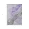 Homeroots 5' X 8' Lavender And Gray Abstract Washable Indoor Outdoor Area Rug 631834 - alternate 8