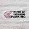 Signmission Public Monthly Parking Left, 36 Inch x 96 Inch, Vinyl Banner B-96-30819 - alternate 5