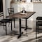 Flash Furniture Bennett 30 in x 60 in Solid Wood Indoor Tabletop in Dark Brown with 22 in x 22 in Dining Height GSF-REC3060-DKBRN-T2222-GG - alternate 10