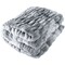 Lavish Home Oversized Ruched Faux Fur Blanket Plush Polyester Faux Fur Queen-Size Throw for Sofas & Beds HT-THROW1-SLV - alternate 8