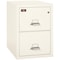Fireking 2 Drawer, 2 Hr Fire & Impact Rated, Vertical, 32" depth Legal Ivory White 2-2130-2IW - alternate 1