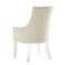 Homeroots Set of Two Tufted Cream and Clear Upholstered Linen Dining Arm Chairs 543547 - alternate 7