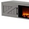 Homeroots 67in Gray Wood Floating Mount TV Stand With Fireplace 734220 - alternate 4