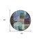 Homeroots 8' Brown Blue And Green Round Abstract Washable Indoor Outdoor Area Rug 604472 - alternate 8