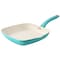 Martha Stewart Everyday Rexford 10 Inch Ceramic Nonstick Aluminum Square Grill Pan in Teal 138522.01 - alternate 1