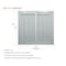Mytee Products 44 inx44 in Shipping Container Window w/ Security Bars PVC Sliding Window Dual Panes CTL-WINDOW - alternate 8