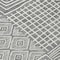 Homeroots 8' Charcoal And Ivory Round Geometric Washable Indoor Outdoor Area Rug 600734 - alternate 5