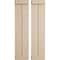 Ekena Millwork Rustic Two Board Joined Board-n-Batten Rough Cedar Faux Wood Shutters w/End Batten, 11W x 76H, PR SHUBJE11X76RCPR - alternate 1