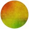 Homeroots 8' Terra Cotta Gold And Green Round Ombre Washable Indoor Outdoor Area Rug 577279 - alternate 8