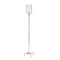 Homeroots 66" Nickel Torchiere Floor Lamp With Clear Transparent Glass Drum Shade 523529 - alternate 8