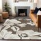 Homeroots 3' X 5' Brown Beige And Taupe Floral Washable Indoor Outdoor Area Rug 589530 - alternate 3