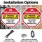 Signmission No Trespassing Private Property Vio, 10 inch X 10 inch, Aluminum Metal Signs, 2PK OC-A-2PACK-10-99 - alternate 5