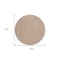 Homeroots 8' Brown And Beige Round Geometric Washable Indoor Outdoor Area Rug 594415 - alternate 7