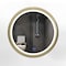 Fab Glass And Mirror 28in Round LED Bathroom Wall Piece with Touch Dimming, Anti-Fog Feature, 3 Color Temperature Opt HC28RD-FG - alternate 1