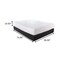 Homeroots 10.5" Hybrid Lux Memory Foam And Wrapped Coil Mattress Twin 391626 - alternate 7