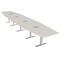 Skutchi Designs 18 Person Conference Table With Power Unit | 18' Hexagon Table | Harmony Series HAR-HEX.IR-48X216-T-K458-ESIL - alternate 1