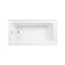 Kingston Brass 60-Inch Acrylic Rectangular 3-Wall Alcove Tub Combo with Waste and Overflow Drain, Left Hand Drain CVTAP603222L2 - alternate 3