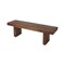 Homeroots Modern Chunky Solid Wood Bench 389202 - alternate 5