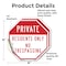 Signmission Private Residents Only No Trespassi, 4 inch X 4 inch, Vinyl Decal, 2PK OC-D-2PACK-4-133 - alternate 4