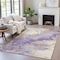 Homeroots 5' X 8' Purple And Gold Abstract Washable Indoor Outdoor Area Rug 631886 - alternate 8