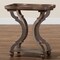 Baxton Studio Yannick French Country Antique Brown Wood End Table 254-14093-ZORO - alternate 9