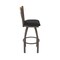Holland Bar Stool Co Eleanor 30in Swivel Bar Stool with Bronze Finish, Medium Back and Black Vinyl Seat 880 - alternate 6