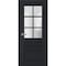 Sartodoors Interior Solid French Door Frosted Glass 36x84 Solid Core Modern Interior VEREGIO7339ID-ANT-3684 - alternate 1