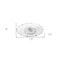 Homeroots 13in Clear And Silver Round Glass Hand Finished Lazy Susan 375757 - alternate 4