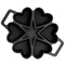 Martha Stewart Martha by 6 Cups Heart Mold Pre-seasoned Cast Iron Pan in Black 134697.01 - alternate 4
