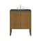 James Martin Vanities Hudson 30" Single Vanity, Honey Oak w/ 3 CM Parisien Bleu Silestone Top 435-V30-HNO-3PBL - alternate 1
