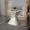 Leisuremod Azure 17 in Modern Round Fiberstone Side Table, Weather-Resistant, Fully Assembled AST17MG - alternate 7