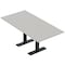 Skutchi Designs 6ft Conference Table With Power Unit | 6 Person Modular Rectangular Meeting Table | Harmony Series HAR-REC-36x72-T.BK-U779-NA - alternate 1