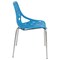 Leisuremod Modern Asbury Dining Chair with Chromed Legs, Blue, 2PK AC16BU2 - alternate 9