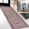 Jonathan Y Kemer All-Over Persian Non-Slip Machine-Washable Beige/Red/Blue 2 ft. x 8 ft. Runner Rug WSH104C-28 - alternate 1