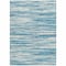 Homeroots 3' X 5' Teal Blue And Ivory Abstract Washable Indoor Outdoor Area Rug 613127 - alternate 8